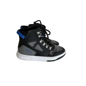 Polo Ralph Lauren Boys' Alpine Size 1 Weather Boot - Little Kid Black/Grey/Royal